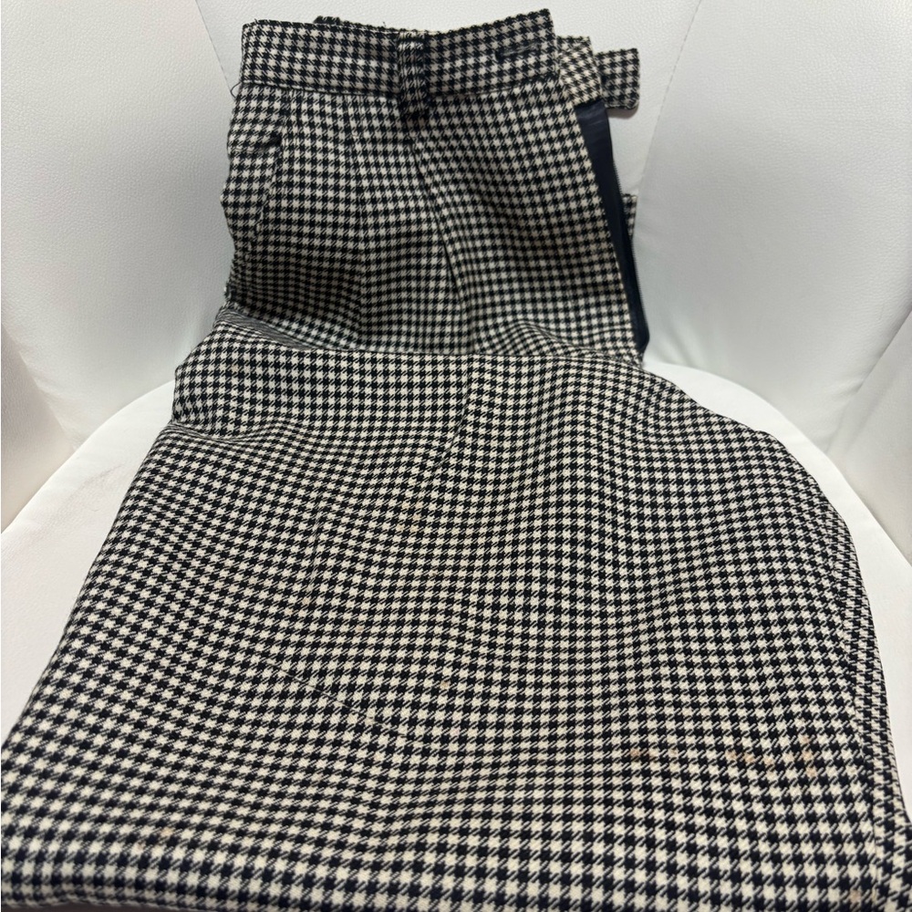 Black and White Houndstooth Pants